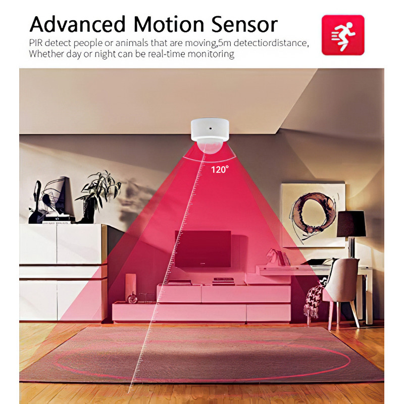 Tuya Zigbee Mini Smart Human Body Movement Ασύρματος αισθητήρας αισθητήρα PIR οικιακού αυτοματισμού Συναγερμός ασφαλείας Έλεγχος APP με μπαταρία