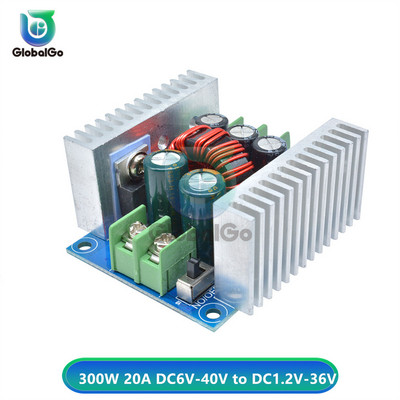 Convertor de putere DC Buck Modul Step Down 300W 20A 9A DC-DC 6V-40V la 1.2V-36V Placă de tensiune de putere a driverului LED de curent constant
