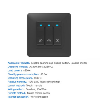 WiFi таймер Превключвател за завеси Контролер за ролетни щори Електрически мотор TUYA Smart Life Smart Home Automation Google Home Alexa