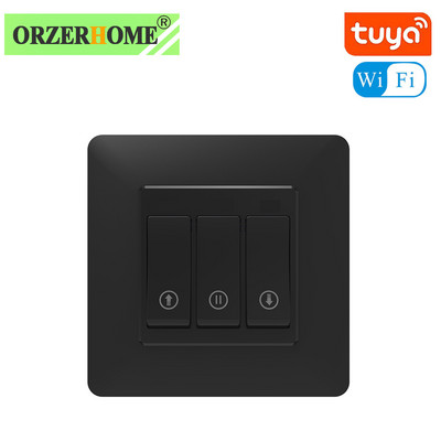 220V Tuya WiFi intelligens nyomógomb függönykapcsolóhoz, redőnyökhöz Távirányító motoros motor, Alexa Google Home
