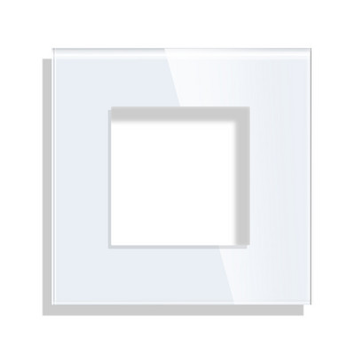 Bingoelec valge kristall karastatud klaaspaneel Valguslüliti eu prantsuse seinakontakt usb tv rj45 satelliit Sensor lüliti moodul DIY