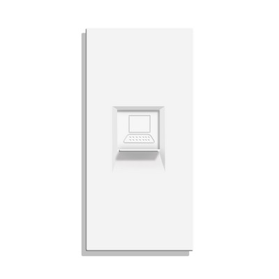 Bingoelec valge kristall karastatud klaaspaneel Valguslüliti eu prantsuse seinakontakt usb tv rj45 satelliit Sensor lüliti moodul DIY