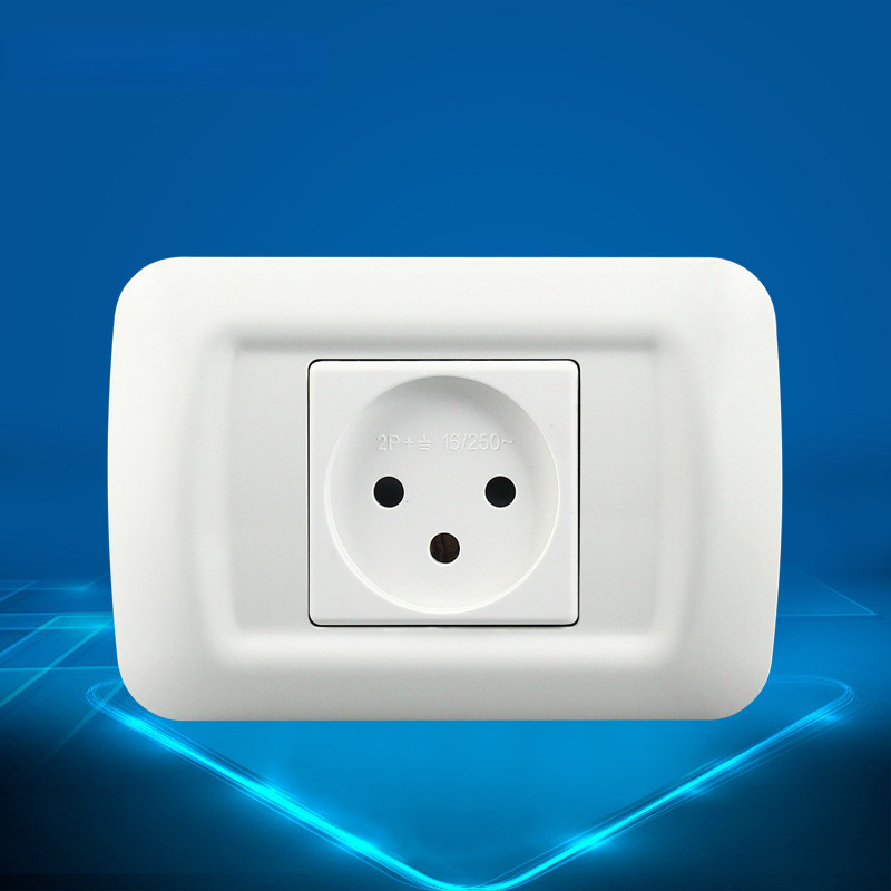 Izraelská štandardná elektrická zásuvka 118 ks, panelová, jednoduchá, 3 trojotvorová, 250 V 16 A, nástenná, jednoduchá/dvojitá elektrická zásuvka 1 ks