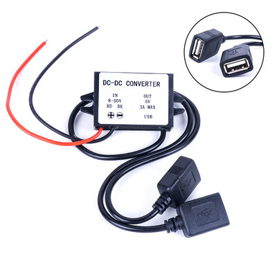 Átalakító DC 12V 24V 36V 48V (8V-50V) - 5V 3A USB Micro Mini USB Step Down Konverterek Feszültségszabályozó DC teljesítmény átalakítók