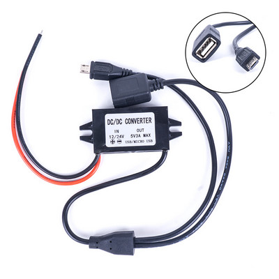 Átalakító DC 12V 24V 36V 48V (8V-50V) - 5V 3A USB Micro Mini USB Step Down Konverterek Feszültségszabályozó DC teljesítmény átalakítók
