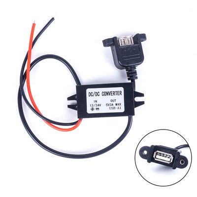 Átalakító DC 12V 24V 36V 48V (8V-50V) - 5V 3A USB Micro Mini USB Step Down Konverterek Feszültségszabályozó DC teljesítmény átalakítók