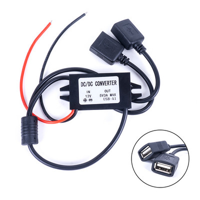 Átalakító DC 12V 24V 36V 48V (8V-50V) - 5V 3A USB Micro Mini USB Step Down Konverterek Feszültségszabályozó DC teljesítmény átalakítók