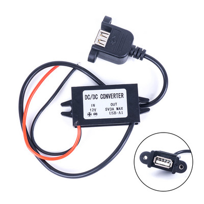 Átalakító DC 12V 24V 36V 48V (8V-50V) - 5V 3A USB Micro Mini USB Step Down Konverterek Feszültségszabályozó DC teljesítmény átalakítók