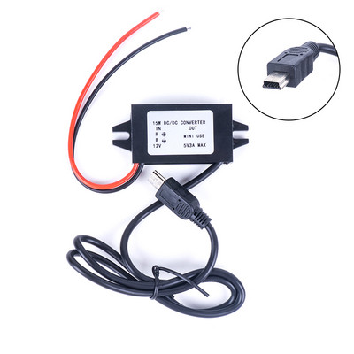 Átalakító DC 12V 24V 36V 48V (8V-50V) - 5V 3A USB Micro Mini USB Step Down Konverterek Feszültségszabályozó DC teljesítmény átalakítók