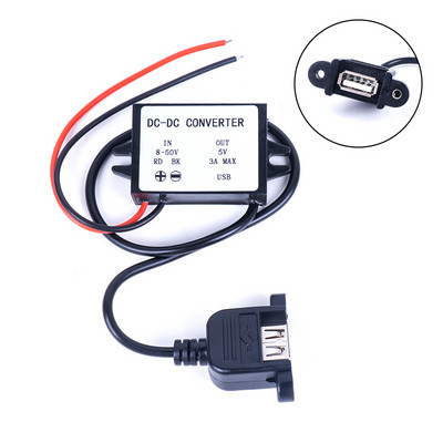 Átalakító DC 12V 24V 36V 48V (8V-50V) - 5V 3A USB Micro Mini USB Step Down Konverterek Feszültségszabályozó DC teljesítmény átalakítók
