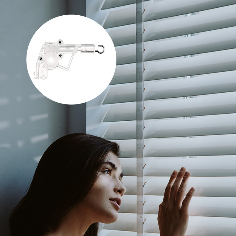 Lazdelės pakreipiamos žaliuzės pakreipiamos žemos šešiakampės žaliuzės Keičiamos bėgių valdymo užuolaidos profilio mechanizmas Mini horizontalus vertikalus remontas