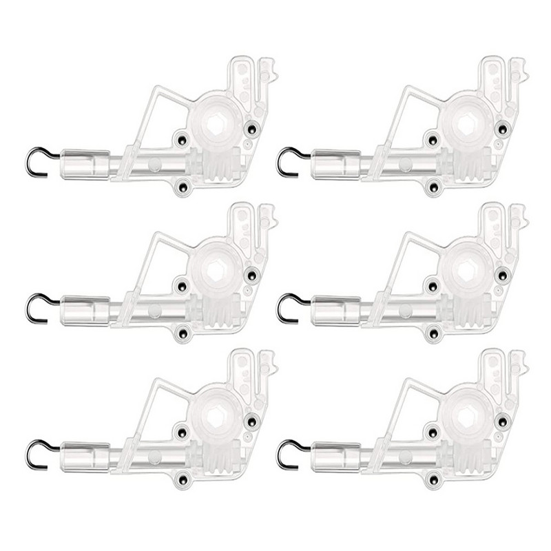 Lazdelės pakreipiamos žaliuzės pakreipiamos žemos šešiakampės žaliuzės Keičiamos bėgių valdymo užuolaidos profilio mechanizmas Mini horizontalus vertikalus remontas