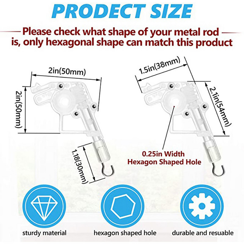 Lazdelės pakreipiamos žaliuzės pakreipiamos žemos šešiakampės žaliuzės Keičiamos bėgių valdymo užuolaidos profilio mechanizmas Mini horizontalus vertikalus remontas