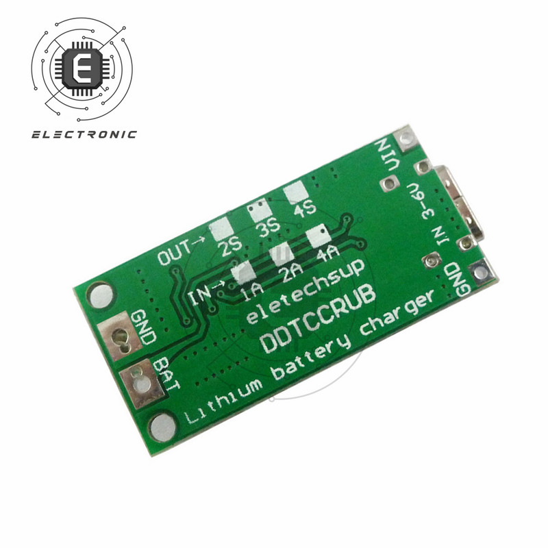 2S 3S 4S Type-C kuni 8,4 V 12,6 V 16,8 V Step-Up Boost LiPo polümeeri liitiumioonlaadija moodul 7,4 V 11,1 V 14,8 V 18650 liitiumaku jaoks