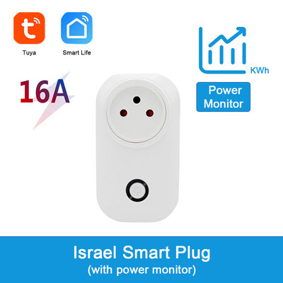 IsFriday Smart Socket Israel With USB 16A Tuya Wifi Plug Smart Life App Remote Control Timer Υποστήριξη Alexa Google Assistant