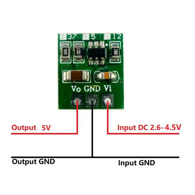 6W Ultra-mic și ultra-subțire Convertor DC-DC Step-up 2.6-6V la 3.7V 5V 12V Modulul de reglare de creștere a tensiunii