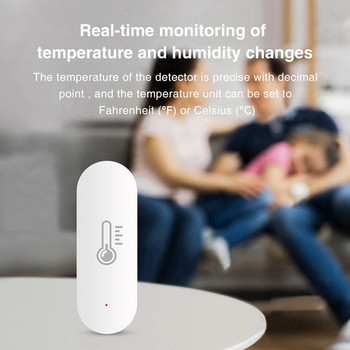A50I 2X Tuya Zigbee αισθητήρας θερμοκρασίας και υγρασίας Έξυπνος ανιχνευτής σπιτιού Υποστήριξη Smart Linkage Βοηθός Google Alexa