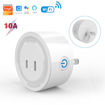 ZigBee Tuya WiFi intelligens aljzat JP 10A dugó mobiltelefon távirányító hangvezérlés időzítés visszaszámláló funkció az Alexa Google Home számára