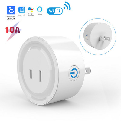 ZigBee Tuya WiFi intelligens aljzat JP 10A dugó mobiltelefon távirányító hangvezérlés időzítés visszaszámláló funkció az Alexa Google Home számára