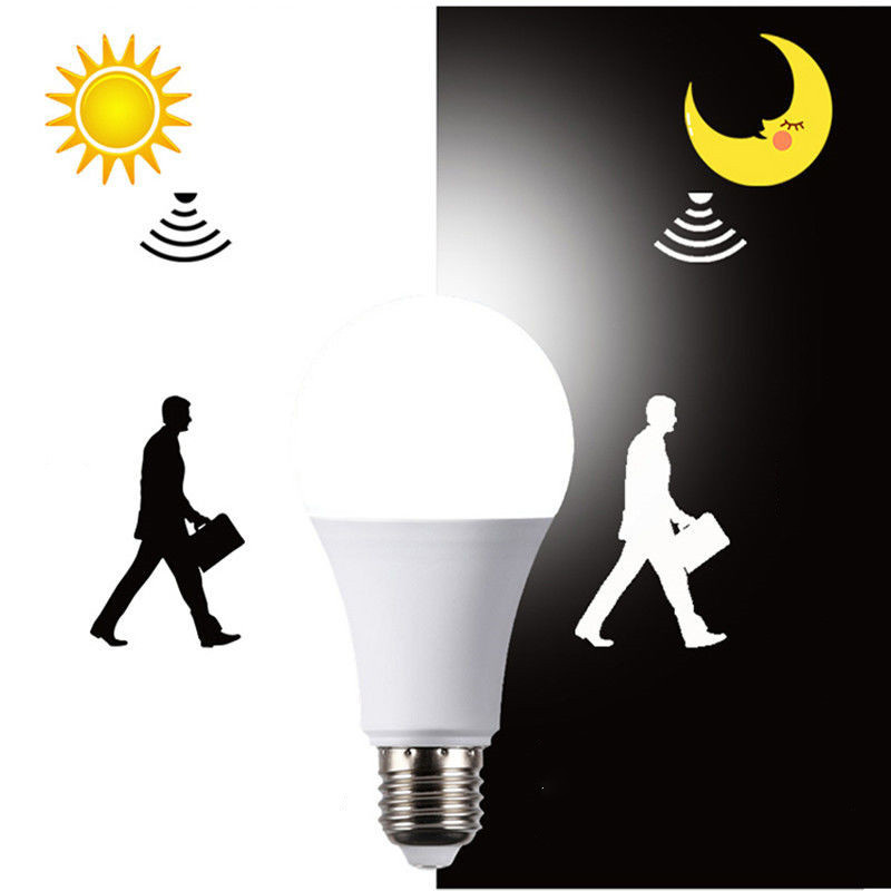 Pametna kuća Indukcijska svjetiljka za ljudsko tijelo 5/7/9/12W Bijela LED žarulja E27 Žarulje s radarskim senzorom na navoj svijetle noću E11966