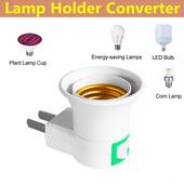 E27 220V 6A LED Priză Masculină La Suport de priză UE/SUA Adaptor pentru bec Convertor ON/OFF pentru bec Edison E27 Fitinguri pentru lămpi