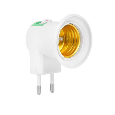 E27 220V 6A LED Priză Masculină La Suport de priză UE/SUA Adaptor pentru bec Convertor ON/OFF pentru bec Edison E27 Fitinguri pentru lămpi