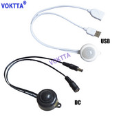 5V USB infračervený PIR senzor pohybu DC12V 24V detektor ľudského pohybu DC spínač pre LED svetelný pásik automatický