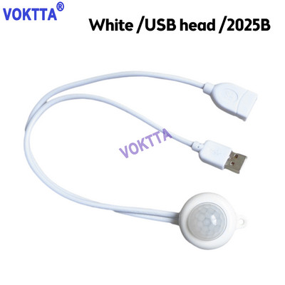 5V USB infračervený PIR senzor pohybu DC12V 24V detektor ľudského pohybu DC spínač pre LED svetelný pásik automatický