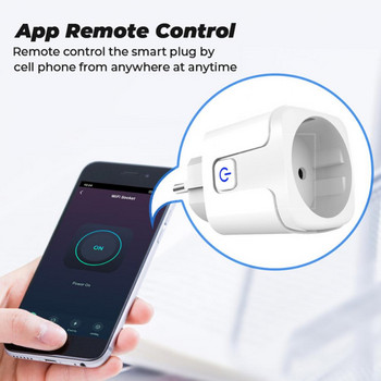 Aubess 16/20A EU Smart Socket Zigbee Smart Plug Outlet Функция за синхронизация Гласово управление Smart Life APP Дистанционно управление Интелигентни контакти