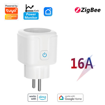 Aubess 16/20A EU Smart Socket Zigbee Έξυπνη πρίζα Λειτουργία χρονισμού φωνητικού ελέγχου Smart Life APP Τηλεχειριστήριο Έξυπνες πρίζες