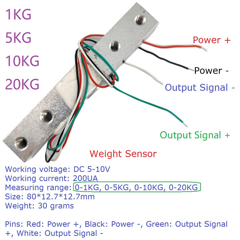 DC 5V 12V RS485 UART Modbus RTU HX711 nyomás-súly érzékelő elektronikus mérlegmodul a PLC konfiguráló szoftverhez