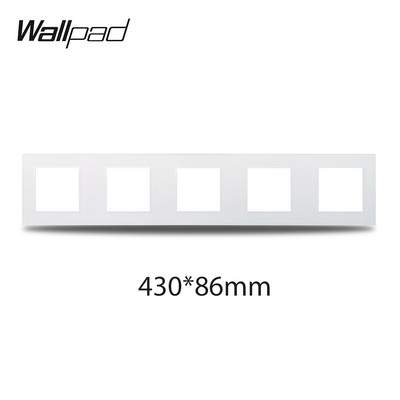 Wallpad S6 Panou alb periat UE Franceză Priză de perete universală Încărcător USB Date Module TV CAT6 Combinație DIY