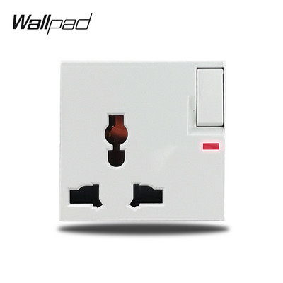 Wallpad S6 Panou alb periat UE Franceză Priză de perete universală Încărcător USB Date Module TV CAT6 Combinație DIY