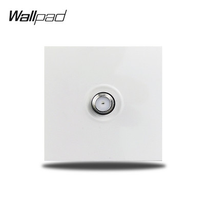 Wallpad S6 Panou alb periat UE Franceză Priză de perete universală Încărcător USB Date Module TV CAT6 Combinație DIY