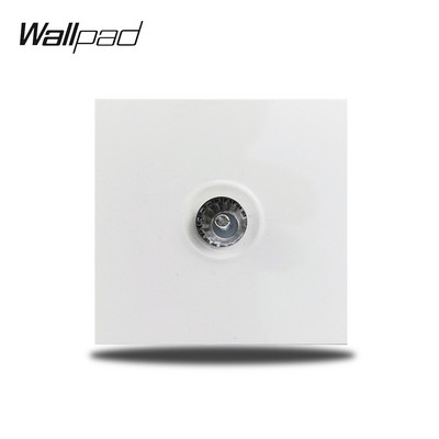 Wallpad S6 Panou alb periat UE Franceză Priză de perete universală Încărcător USB Date Module TV CAT6 Combinație DIY