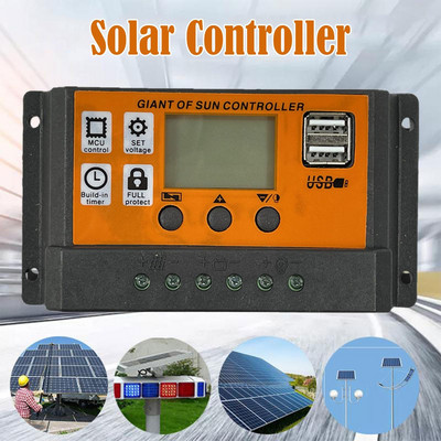 MPPT Solar Charge Charge Controller 10-100A Auto Focus Tracking Akkumulátor Napelem Szabályozó Szabályozó Napelemes Töltés Solar Pa O0T7