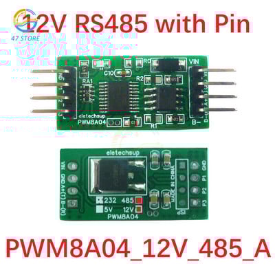 RS485 5V 12V 3Ch 1Hz-20kHz Pracovný cyklus Frekvencia Nastaviteľná PWM Generátor obdĺžnikových impulzov UART RS232 RS485 Zbernica Modbus RTU Doska