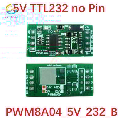 RS485 5V 12V 3Ch 1Hz-20kHz Pracovný cyklus Frekvencia Nastaviteľná PWM Generátor obdĺžnikových impulzov UART RS232 RS485 Zbernica Modbus RTU Doska