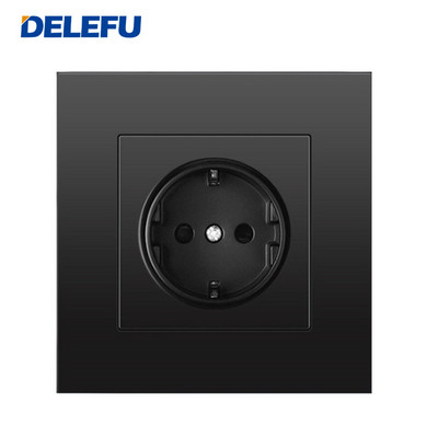 Német EU aljzat fali típusú dupla USB mobiltelefon tápcsatlakozó 2,1 A háztartási szoba aljzat AC 110 V 250 V 16 A 86 mm-es arany aljzat