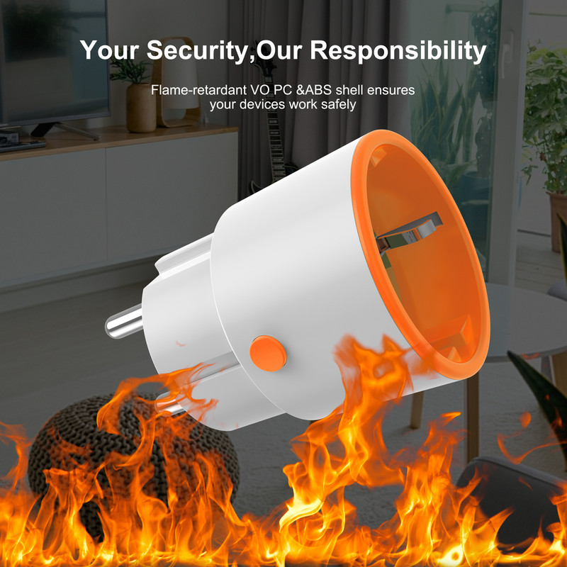 GIRIER Tuya ZigBee 3.0 nutikas pistikupesa EU 16A koos toitemonitori taimeri häälfunktsioonidega Töötab koos Alexa Google Home Smart Life'iga