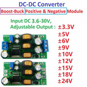 20w 5v 6v 9v 10v 12v 15v 24v pozitív/negatív kettős kimeneti tápegység DC DC Boost-Buck átalakító modul