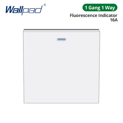 Wallpad Panou de sticlă albă Comutator de lumină de perete Doar cheie funcție DIY Combinație gratuită 52*52mm 1 2 3 4 5 Cadru multiplu