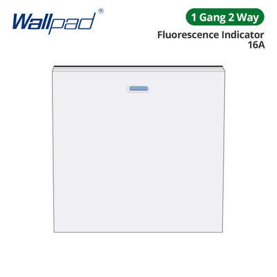 Wallpad Panou de sticlă albă Comutator de lumină de perete Doar cheie funcție DIY Combinație gratuită 52*52mm 1 2 3 4 5 Cadru multiplu