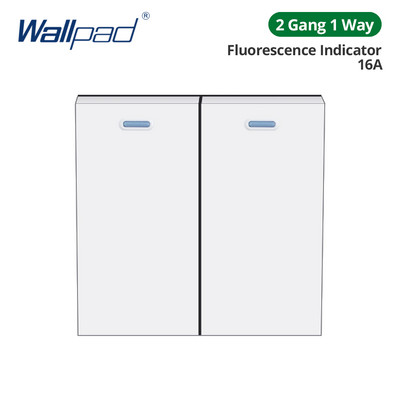 Wallpad Panou de sticlă albă Comutator de lumină de perete Doar cheie funcție DIY Combinație gratuită 52*52mm 1 2 3 4 5 Cadru multiplu