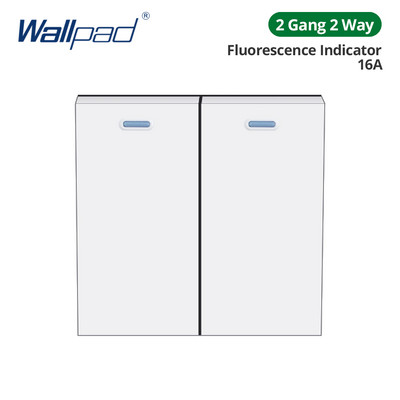 Wallpad Panou de sticlă albă Comutator de lumină de perete Doar cheie funcție DIY Combinație gratuită 52*52mm 1 2 3 4 5 Cadru multiplu