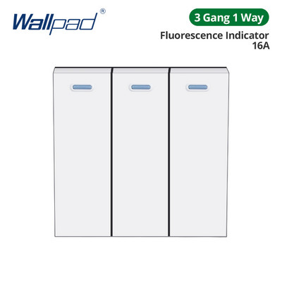 Wallpad Panou de sticlă albă Comutator de lumină de perete Doar cheie funcție DIY Combinație gratuită 52*52mm 1 2 3 4 5 Cadru multiplu