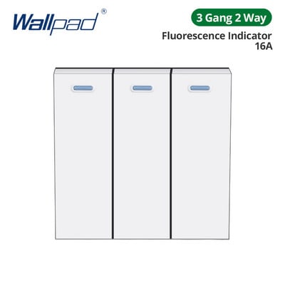 Wallpad Panou de sticlă albă Comutator de lumină de perete Doar cheie funcție DIY Combinație gratuită 52*52mm 1 2 3 4 5 Cadru multiplu