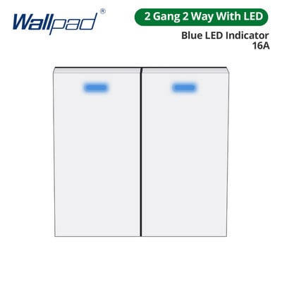 Wallpad Panou de sticlă albă Comutator de lumină de perete Doar cheie funcție DIY Combinație gratuită 52*52mm 1 2 3 4 5 Cadru multiplu
