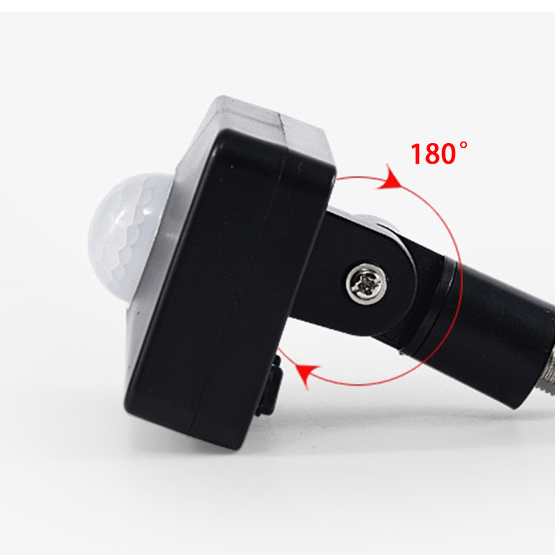 Noul senzor de mișcare PIR 85-265V, exterior, interior, pentru corpul uman, senzor infraroșu, reglabil, ultrasubțire, iluminare cu LED, iluminat de acasă