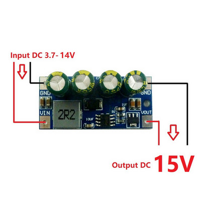 DC 3.7V-18V la 5V 6V 9V 12V 15V 19.5V DC DC Step-Up Board Boost Converter 60W High Power Boost Module Protecție la scurtcircuit